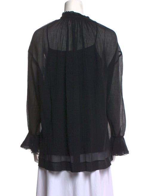 See by Chloé Mock Neck Long Sleeve Blouse