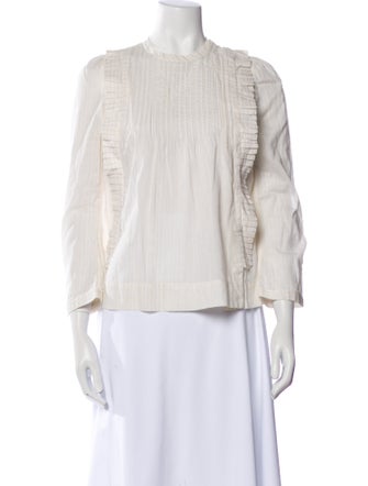 See by Chloé Crew Neck Three-Quarter Sleeve Blouse