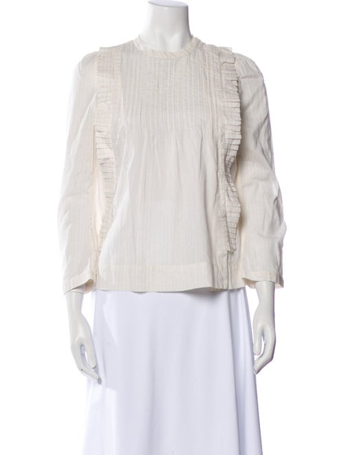 See by Chloé Crew Neck Three-Quarter Sleeve Blouse