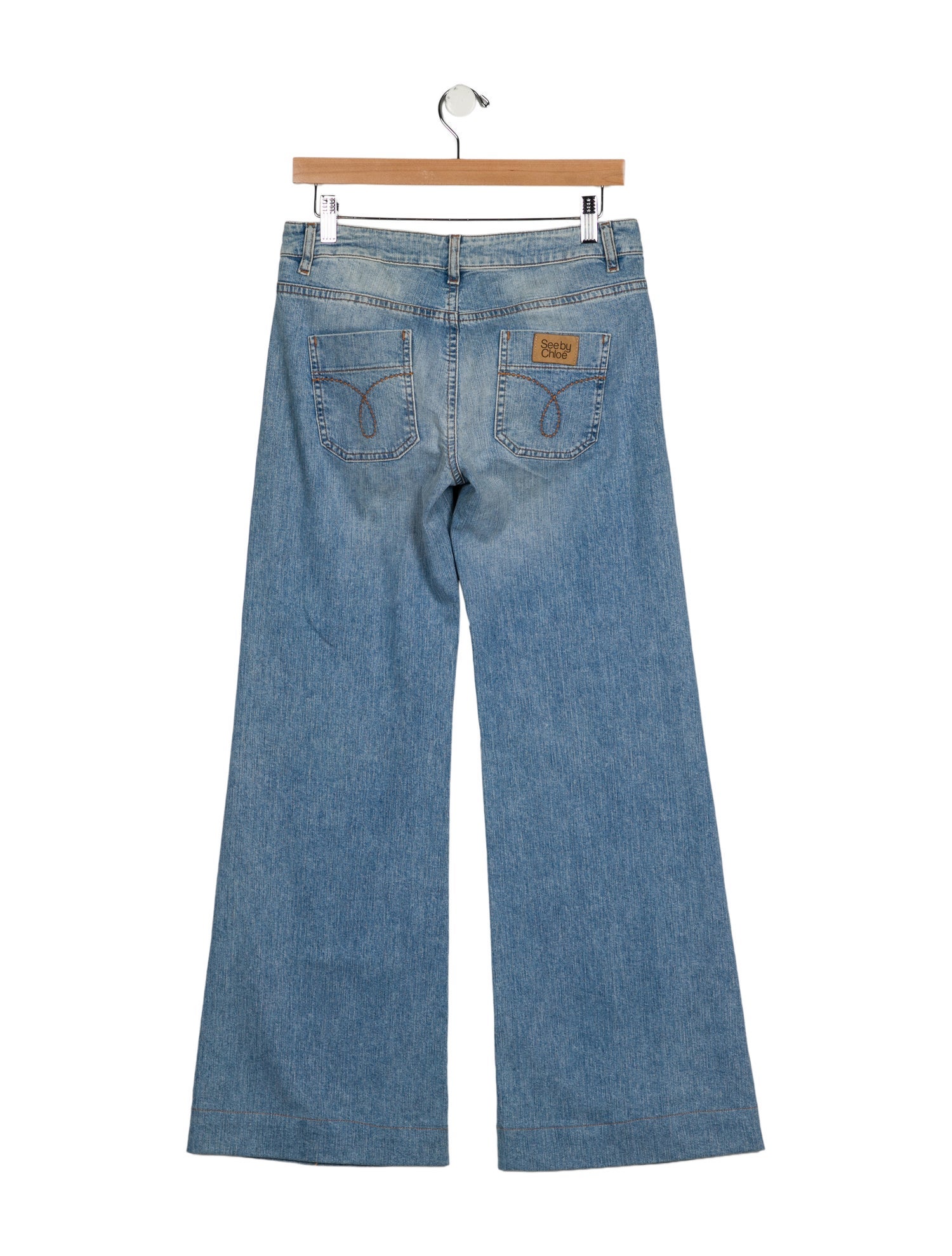 See by Chloé Mid-Rise Wide Leg Jeans