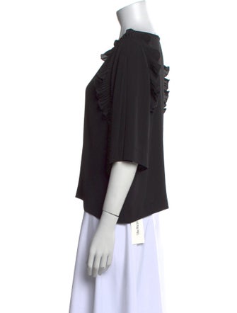 See by Chloé Scoop Neck Three-Quarter Sleeve Blouse