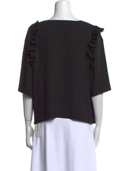 See by Chloé Scoop Neck Three-Quarter Sleeve Blouse