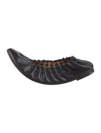 See by Chloé Leather Scalloped Accent Ballet Flats