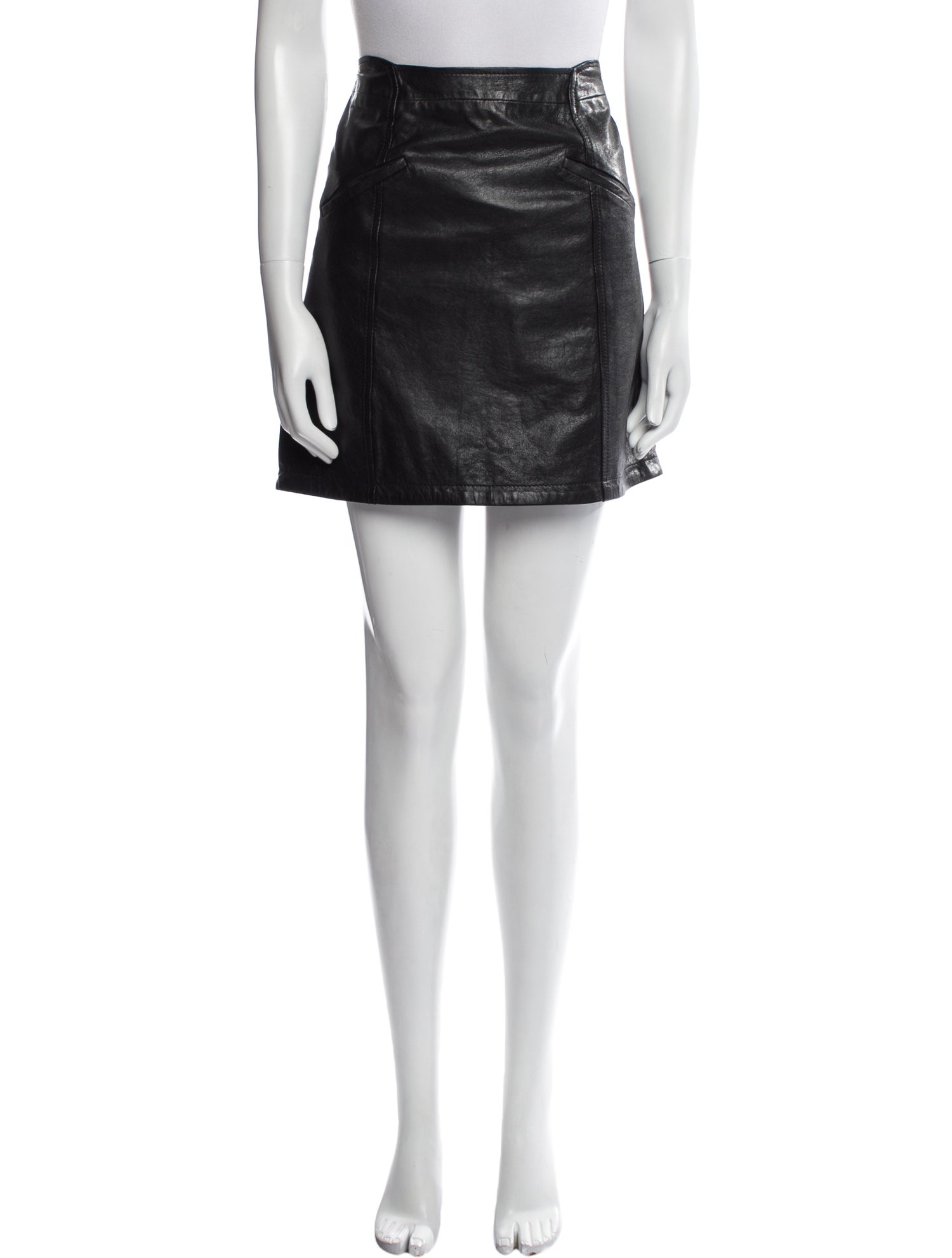 See by Chloé Leather Mini Skirt