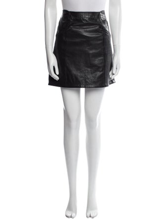 See by Chloé Leather Mini Skirt