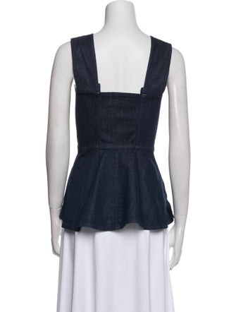 See by Chloé Square Neckline Sleeveless Top