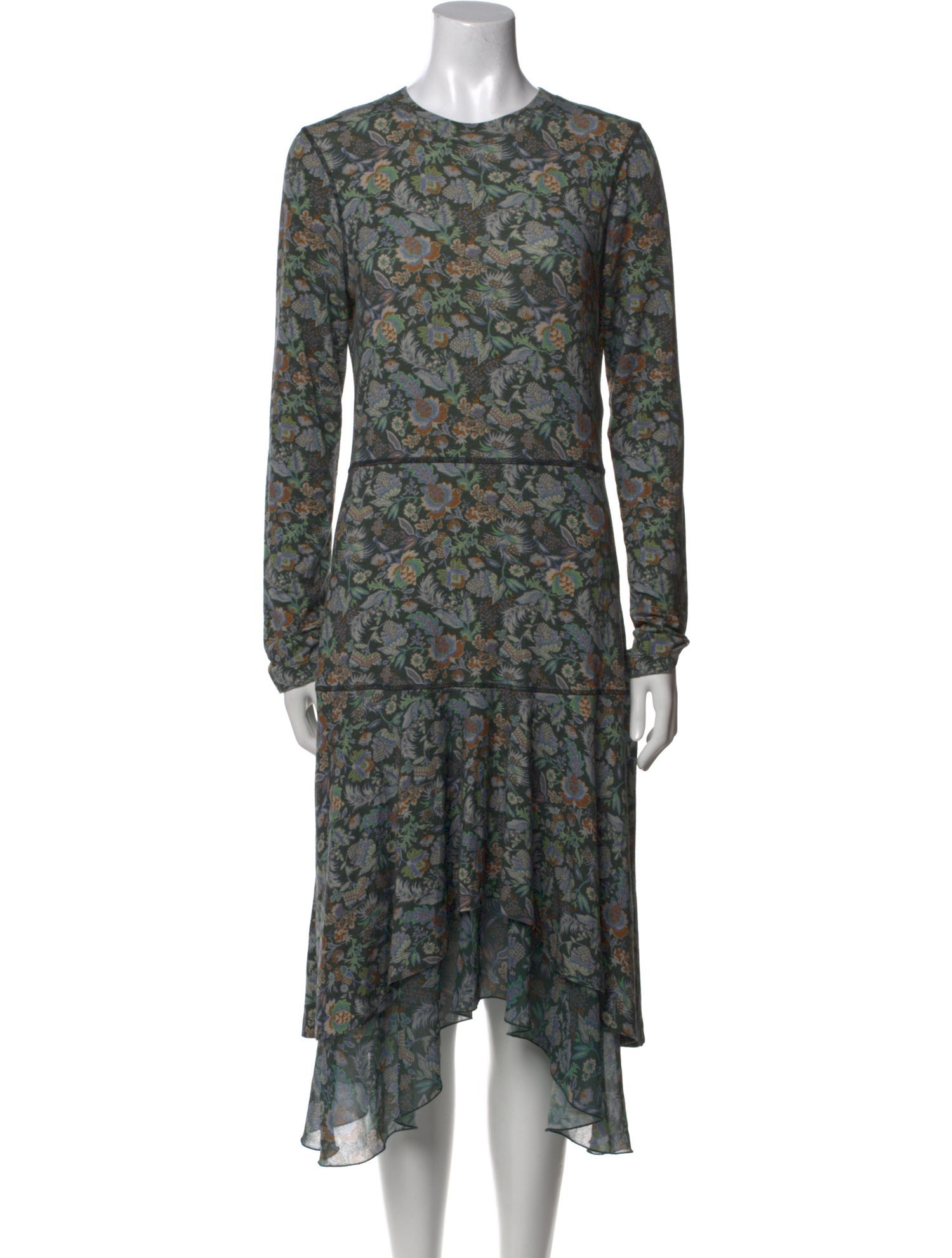 See by Chloé Floral Print Midi Length Dress