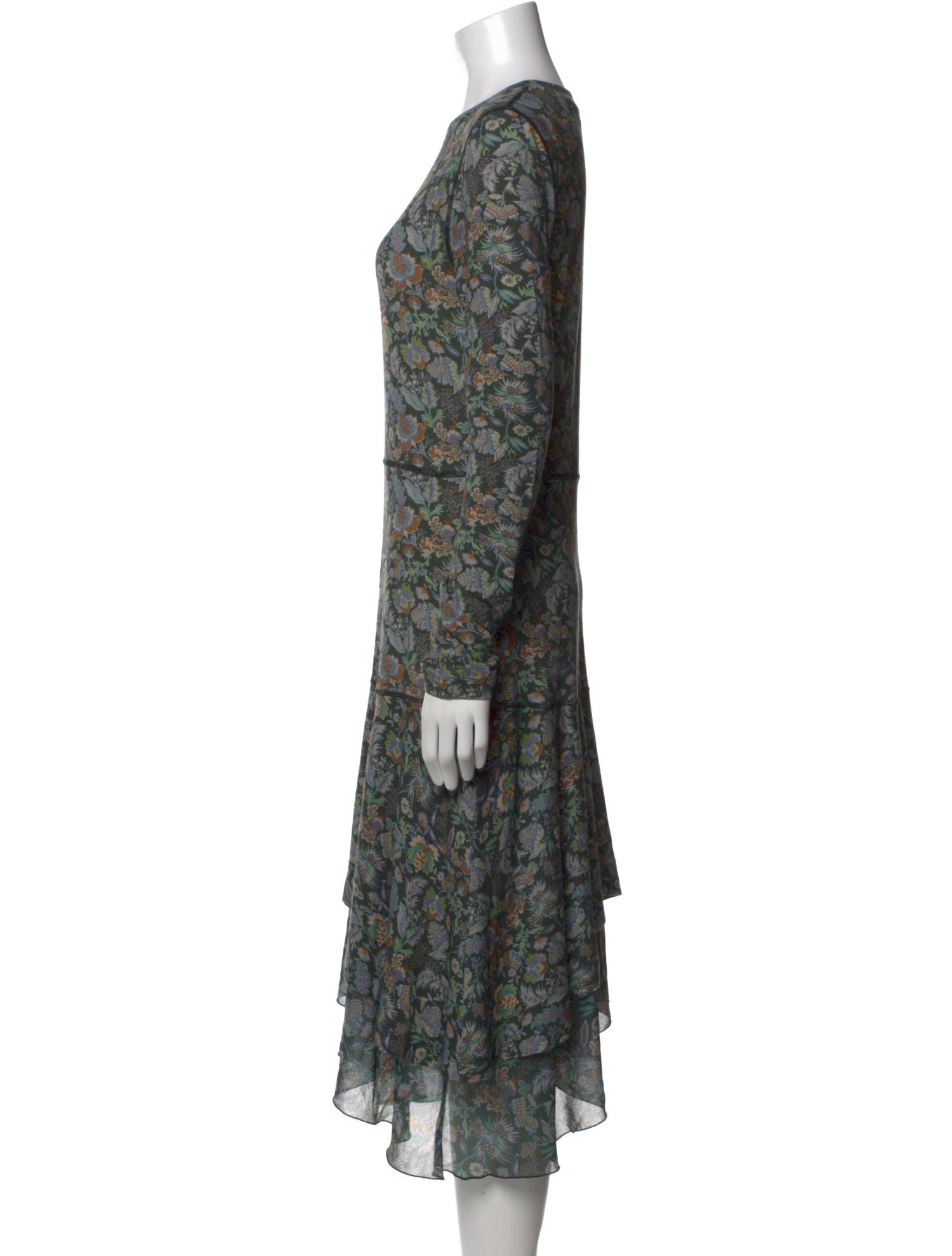 See by Chloé Floral Print Midi Length Dress