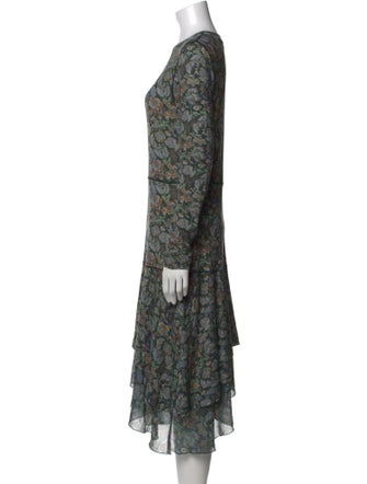 See by Chloé Floral Print Midi Length Dress