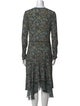 See by Chloé Floral Print Midi Length Dress