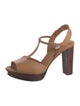 See by Chloé Leather Cutout Accent T-Strap Sandals
