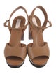 See by Chloé Leather Cutout Accent T-Strap Sandals
