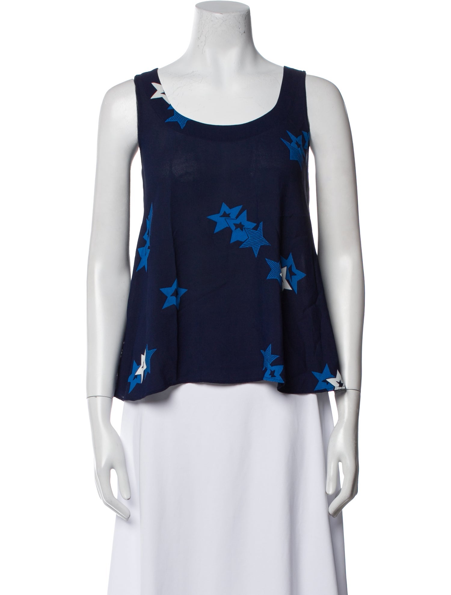 See by Chloé Printed Scoop Neck Top