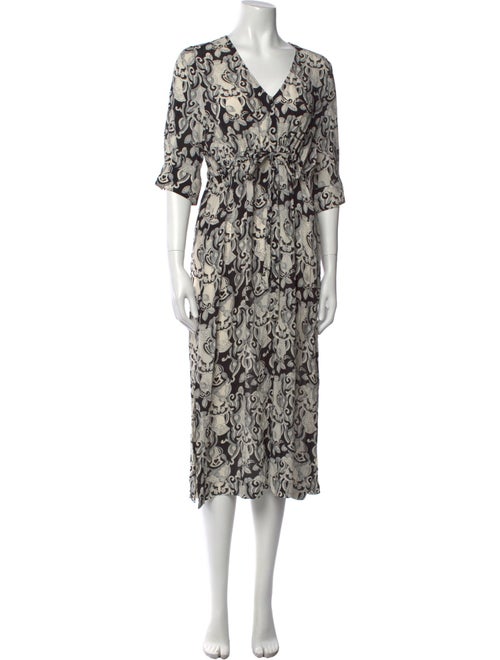 See by Chloé Silk Midi Length Dress