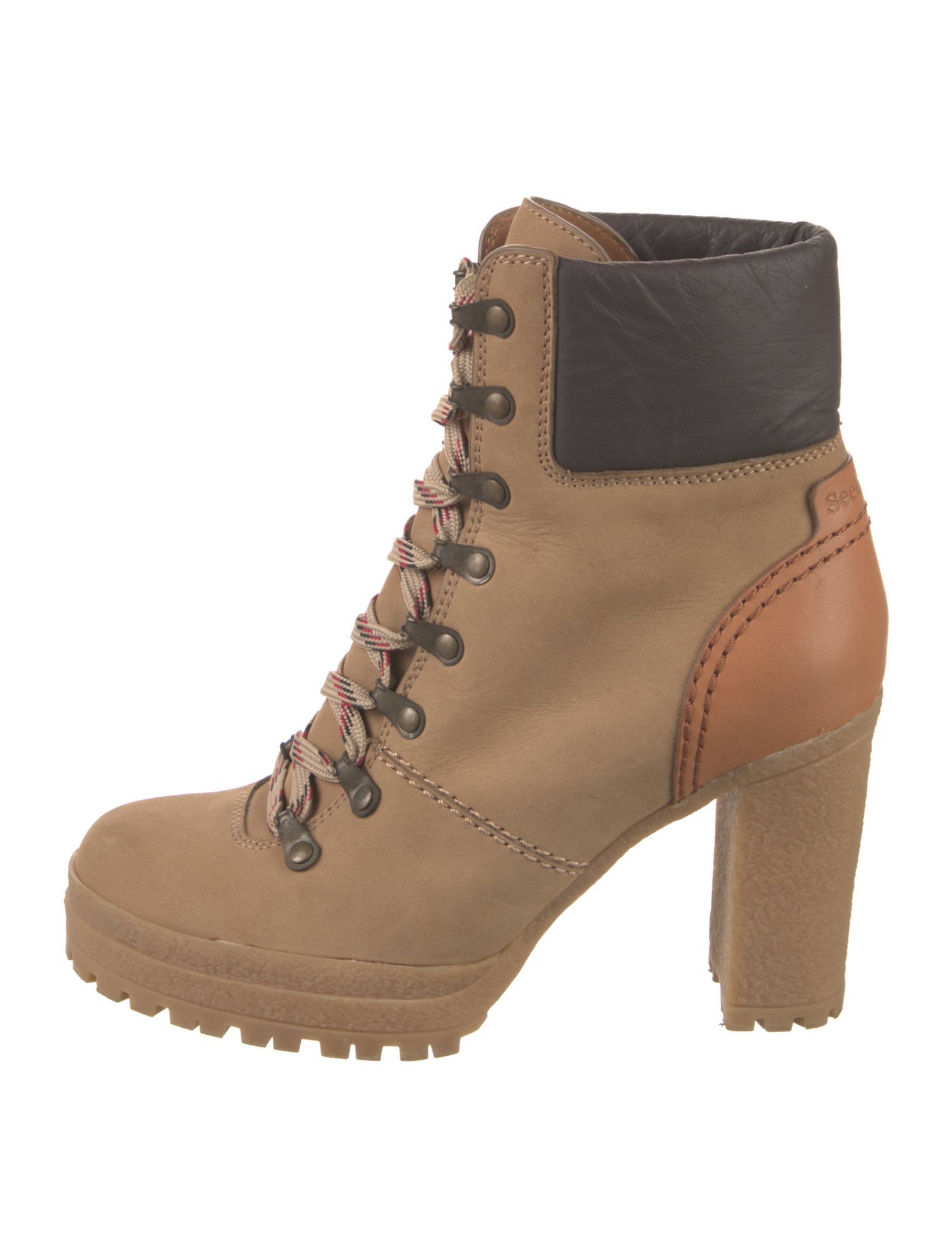 See by Chloé Suede Lace-Up Boots