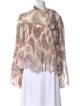 See by Chloé Paisley Print Mock Neck Blouse