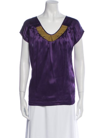 See by Chloé Silk V-Neck Blouse