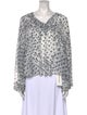 See by Chloé Printed V-Neck Blouse