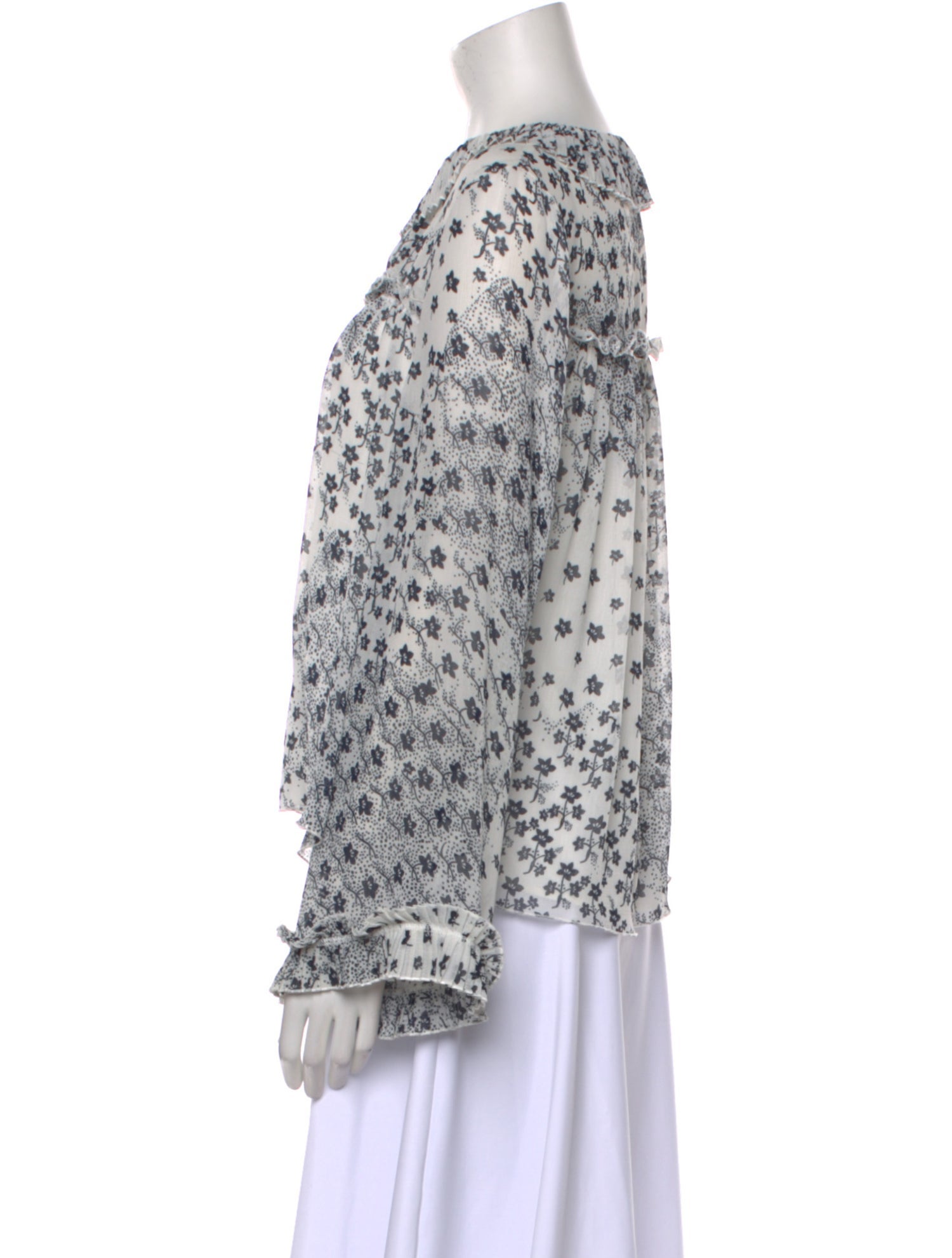 See by Chloé Printed V-Neck Blouse