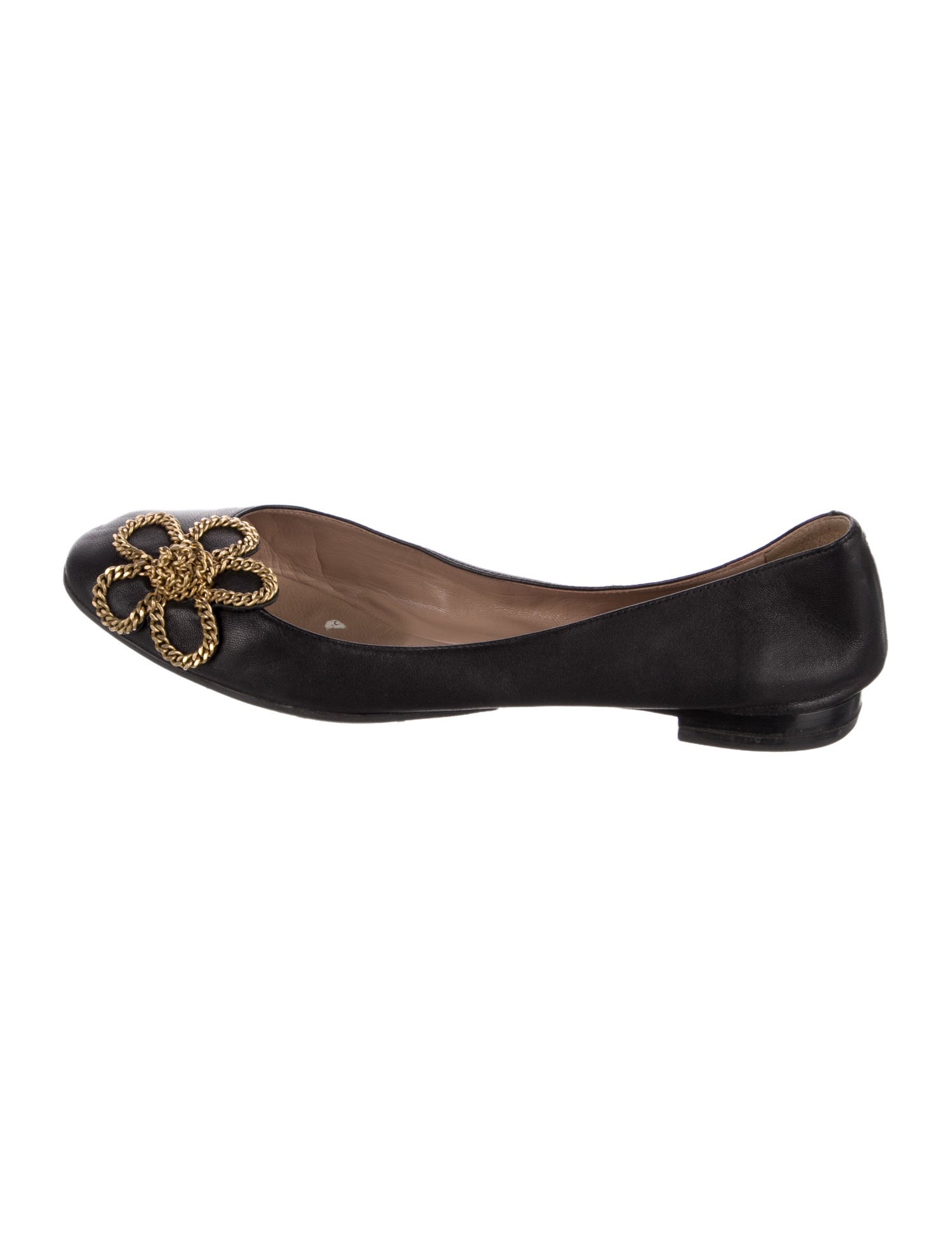See by Chloé Leather Patterned Ballet Flats