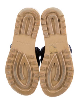 See by Chloé Denim Braided Accents Slides