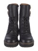 See by Chloé Leather Combat Boots
