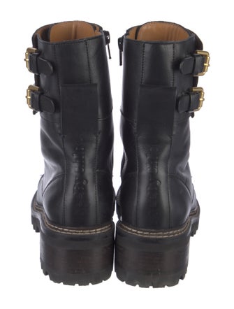 See by Chloé Leather Combat Boots