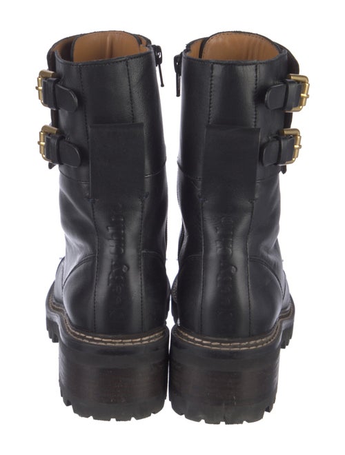 See by Chloé Leather Combat Boots