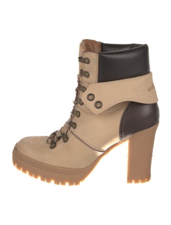 See by Chloé Suede Lace-Up Boots