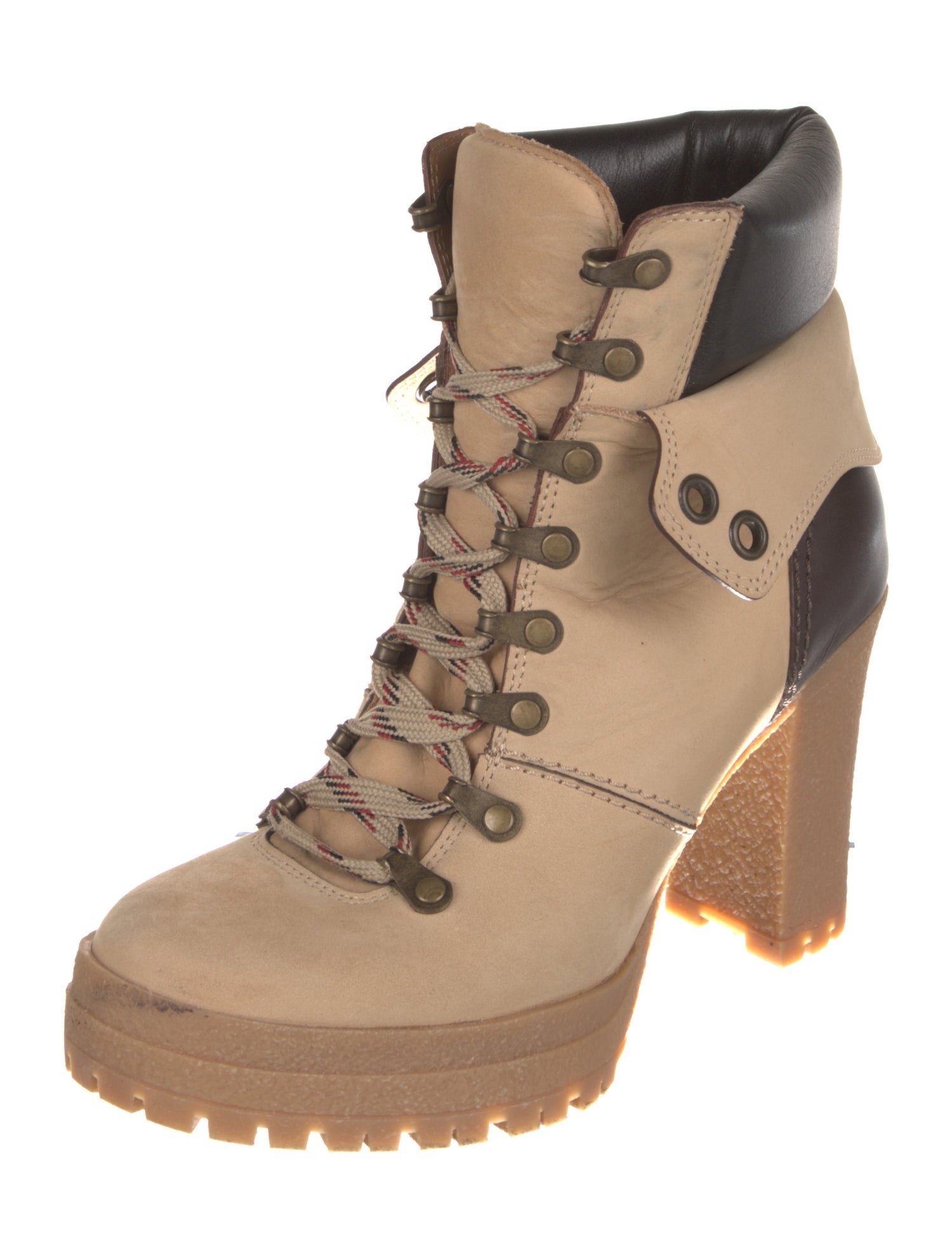 See by Chloé Suede Lace-Up Boots