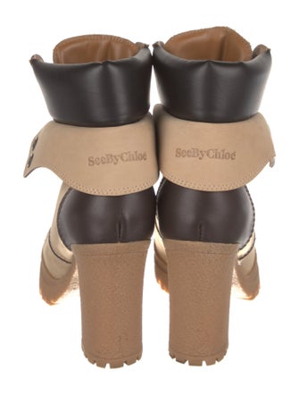 See by Chloé Suede Lace-Up Boots