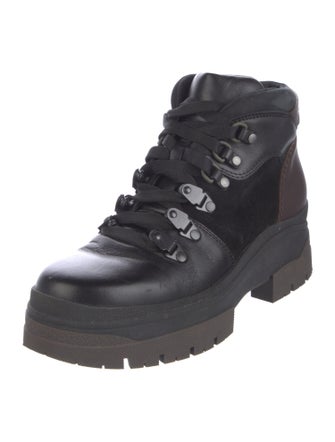 See by Chloé Leather Combat Boots