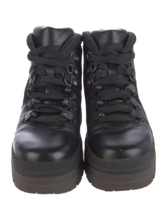 See by Chloé Leather Combat Boots
