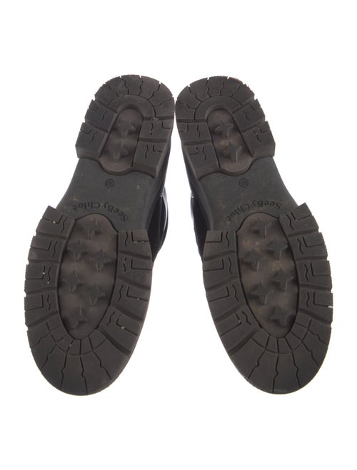 See by Chloé Leather Combat Boots