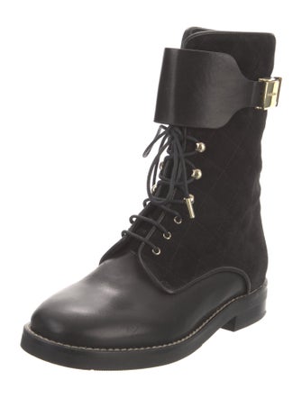 See by Chloé Leather Combat Boots