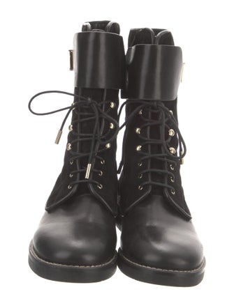 See by Chloé Leather Combat Boots
