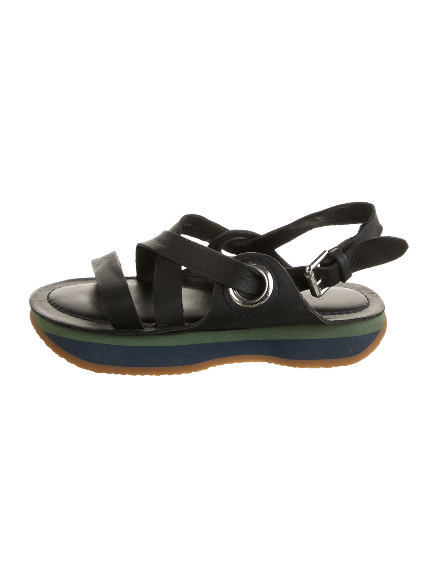 See by Chloé Leather Slingback Sandals