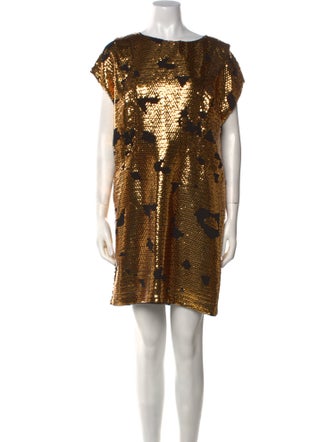 See by Chloé Bateau Neckline Mini Dress