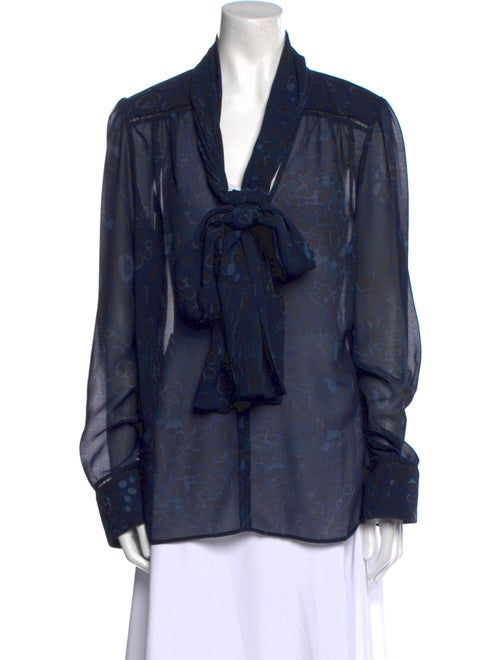 See by Chloé V-Neck Long Sleeve Blouse