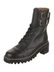 See by Chloé Leather Combat Boots
