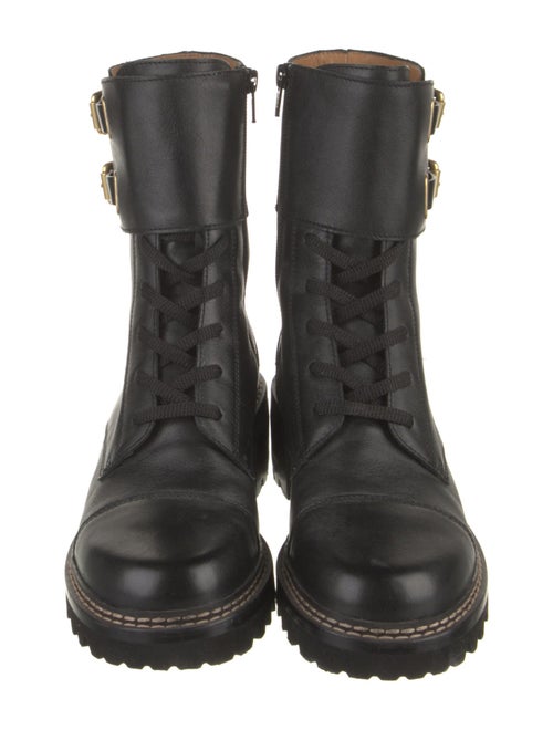 See by Chloé Leather Combat Boots