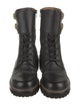 See by Chloé Leather Combat Boots