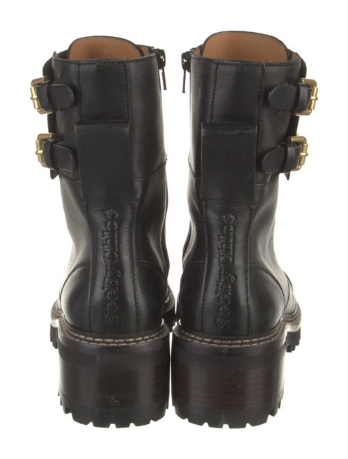 See by Chloé Leather Combat Boots