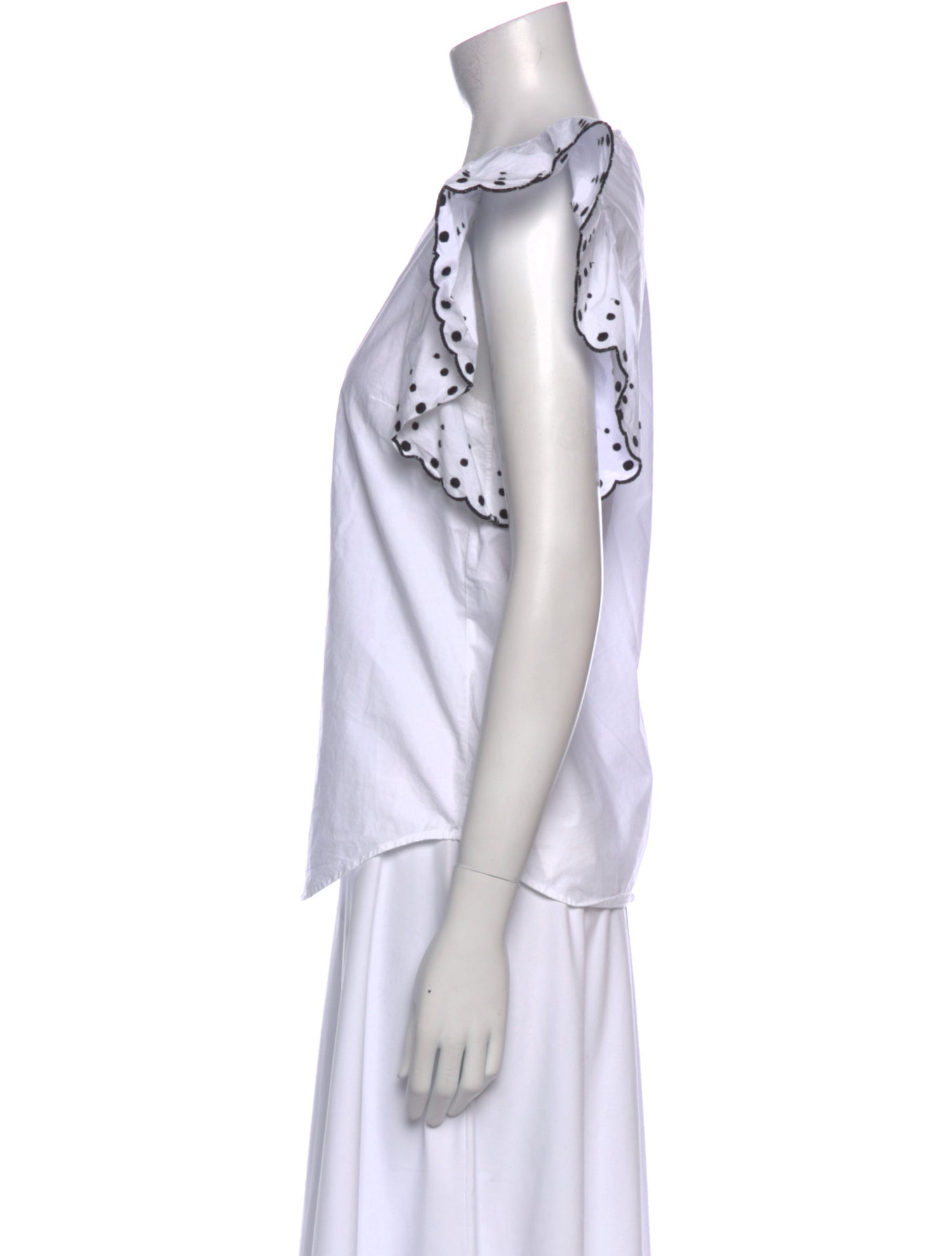 See by Chloé Bateau Neckline Short Sleeve Top