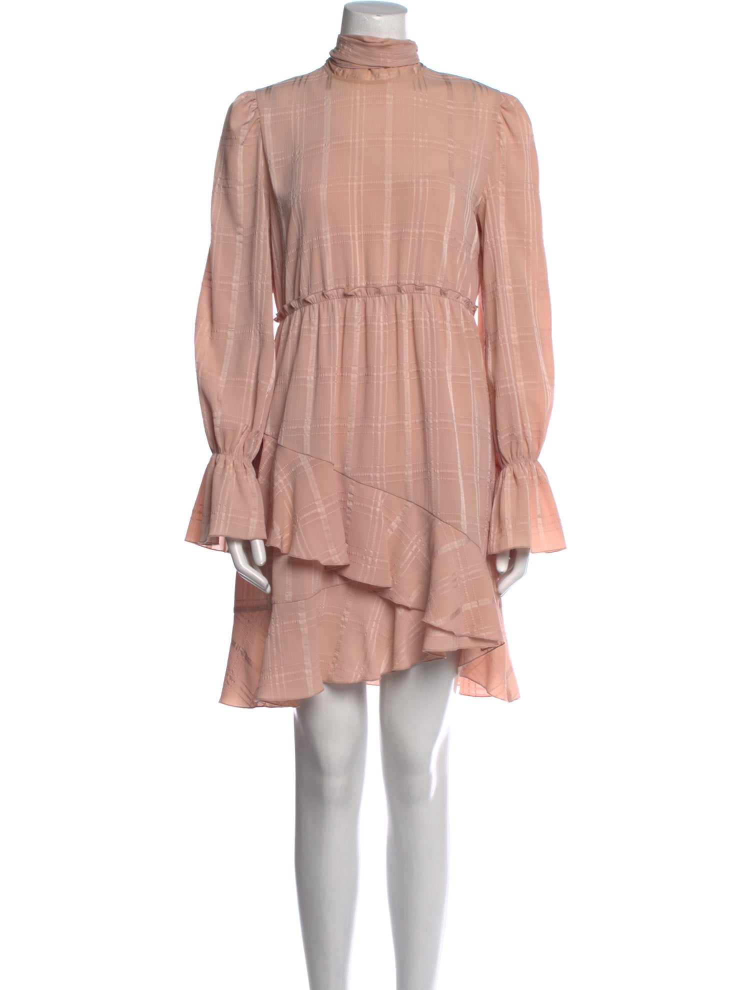 See by Chloé Mock Neck Knee-Length Dress