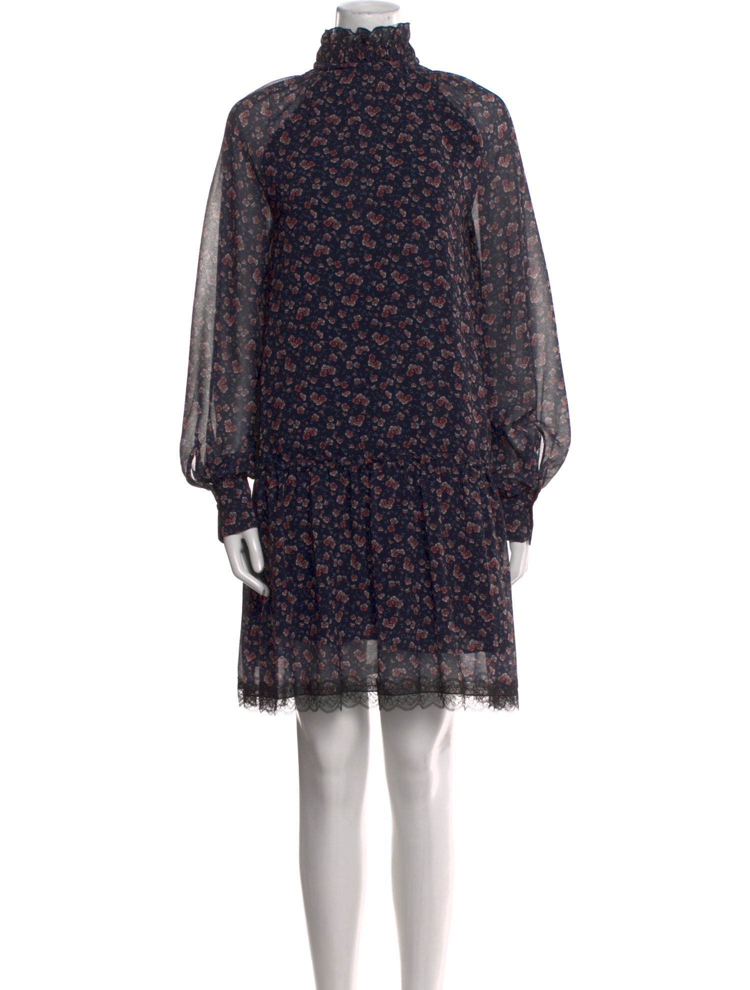 See by Chloé Floral Print Knee-Length Dress