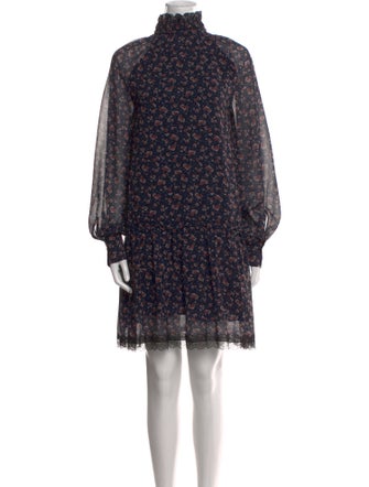 See by Chloé Floral Print Knee-Length Dress