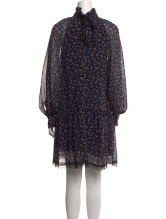 See by Chloé Floral Print Knee-Length Dress