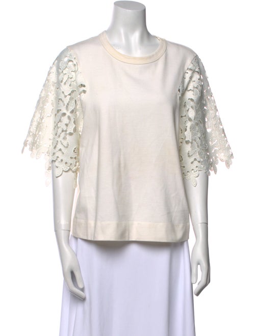 See by Chloé Crew Neck Three-Quarter Sleeve Top