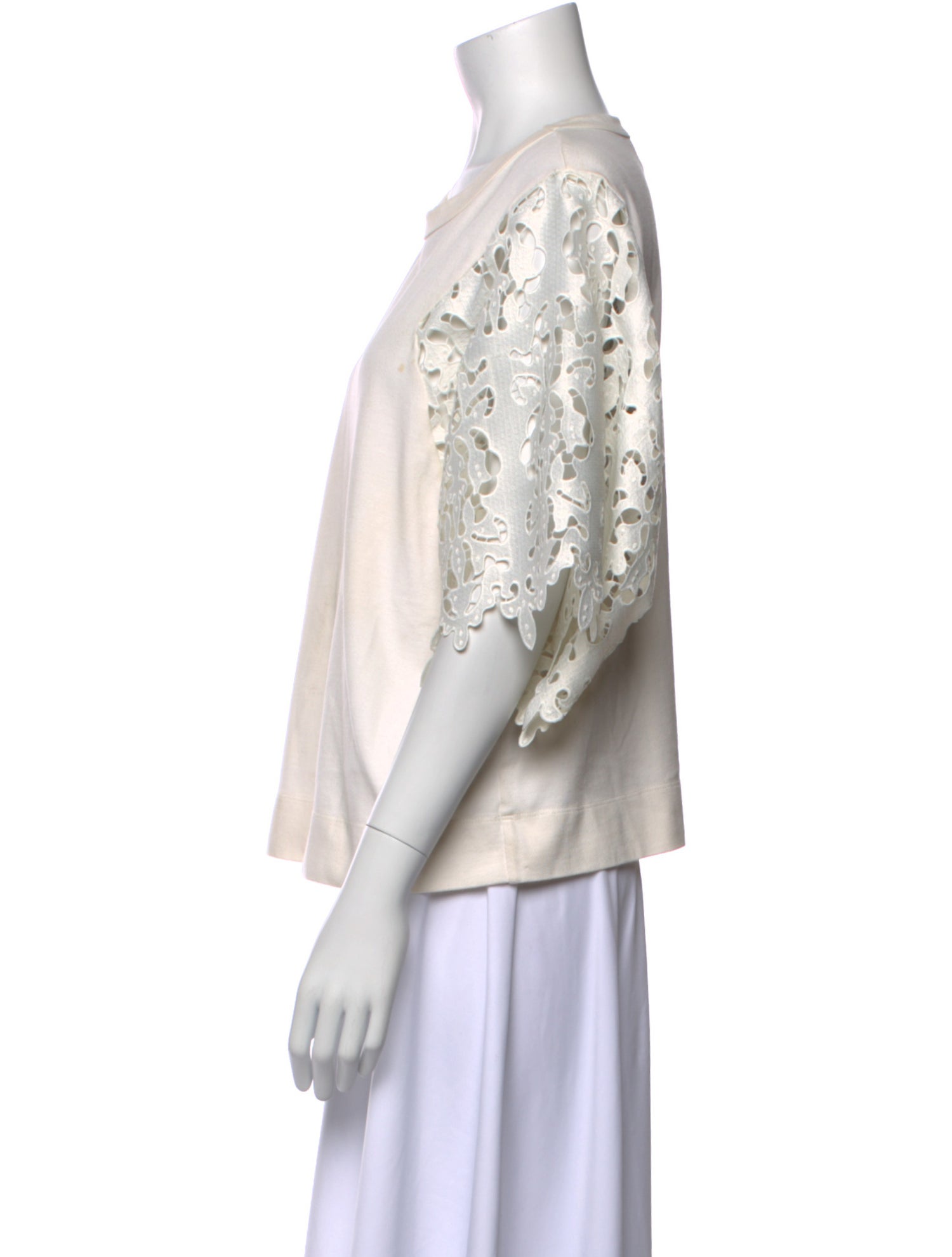 See by Chloé Crew Neck Three-Quarter Sleeve Top